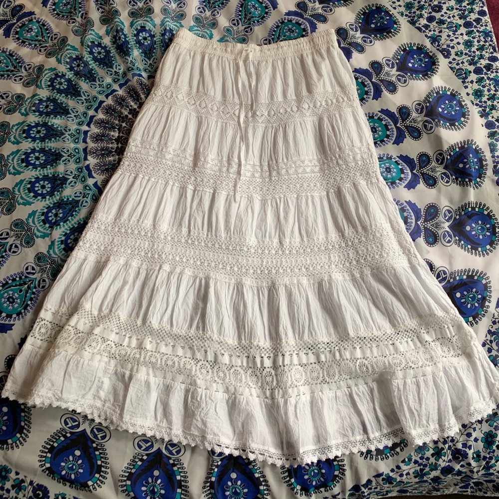 white long skirt